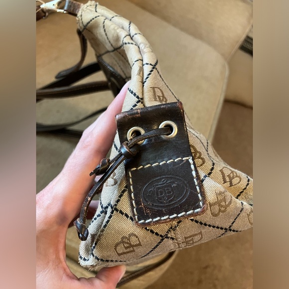 Vintage Dooney and Bourke brown canvas and leather purse - Picture 10 of 10